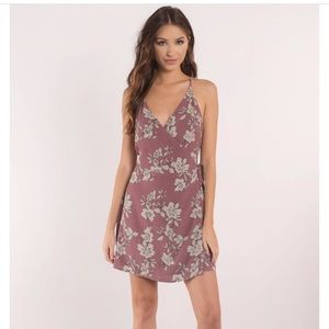 Tobi- That’s a wrap wine floral print wrap dress